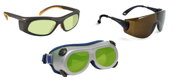 Laser saefty goggles and glasses